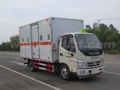 江特牌JDF5041XRQB6型易燃?xì)怏w廂式運(yùn)輸車(chē)